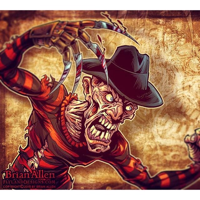 Here's my illustration of Freddy for a horror documentary I'm working on for a client.#freddy #horror #mangastudio #photoshop #illustration #tshirt #art #instaart #instaartist #picoftheday #igdaily #followme