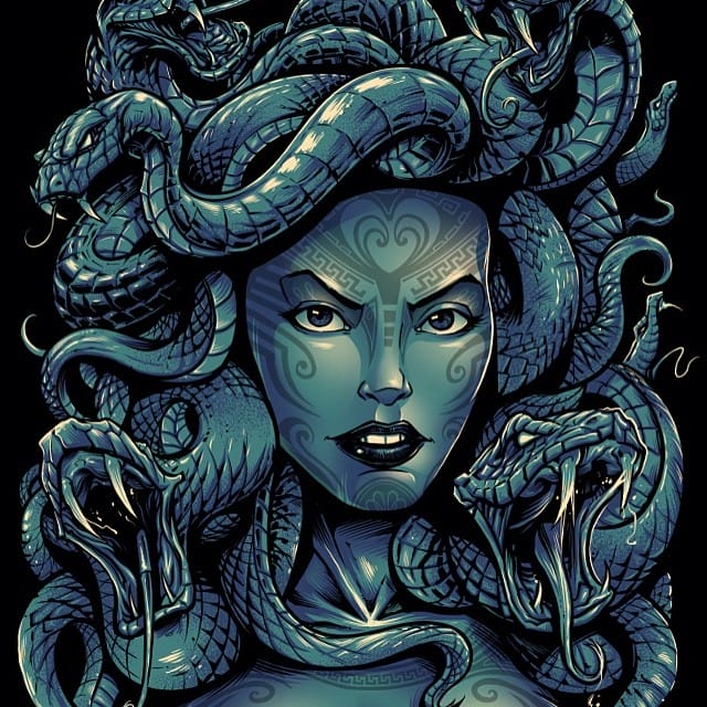 The final medusa. You can buy this shirt at www.fitoutapparel.com