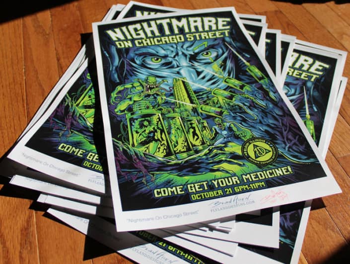 gig poster for the Nightmare on