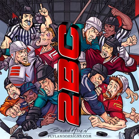 Hockey Themed Website Background Illustration