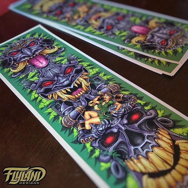 Thanks again for the tremendous support on this - sending out another batch of signed Aztec tiki totem prints. I put everything I had into this one - onto the next! Still have a couple more if you want one https://www.flylanddesigns.com/shop/  #aztecart #cannabisart #tikiart #beachart #artprint