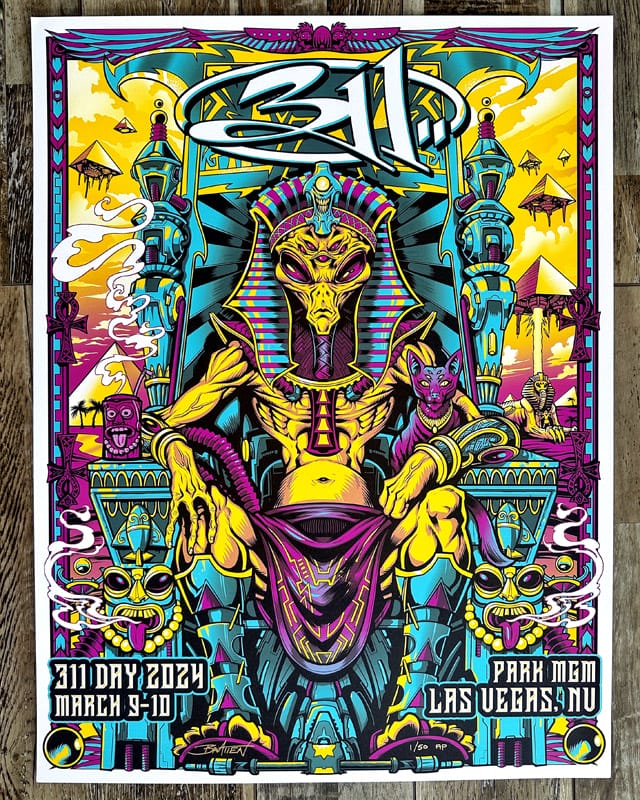 RARE 311 Day 2012 Las Vegas Concert Poster store