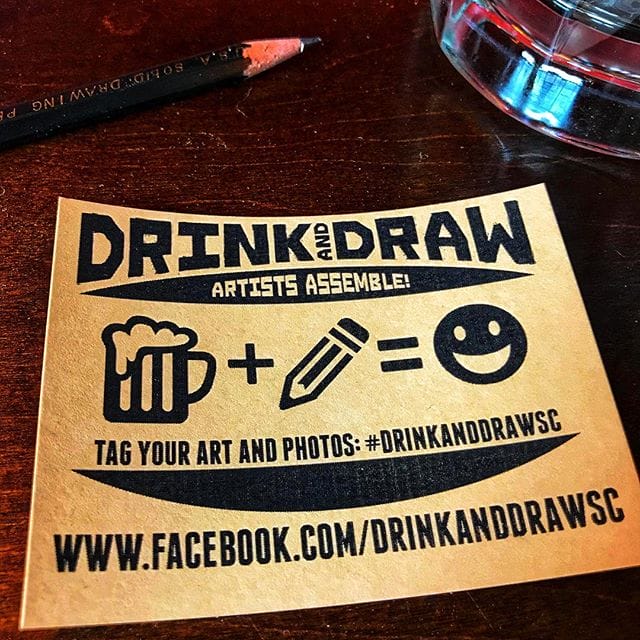 Very excited for the #drinkanddraw event for local artists of State College PA tonight from 7 to 9 at Champs sports grill. See you there!!