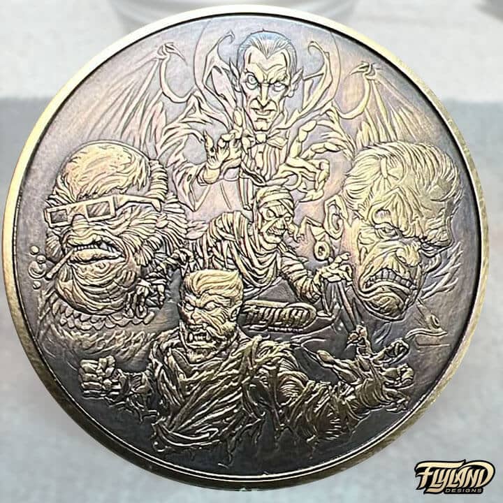 Engraved Medallion "Monster Smash" Prototype 1 of 1