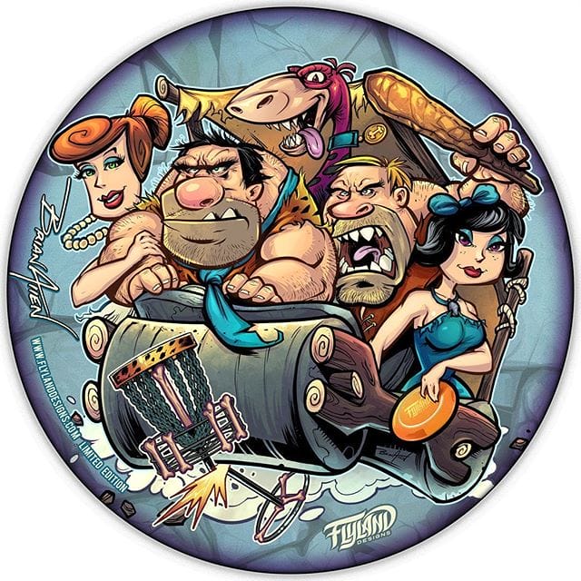 My Flintstones parody disc now available for PREORDER! Every month I release a new limited edition Metallic Foil Disc Golf Disc. Only 40 will ever be made (25 available at this posting). Discraft Buzzz discs. Signed and numbered.Shipping at the end of July.http://bit.ly/flyland-discgolf••••#flintstonesparody #flinstonesart #discgolf #frisbeegolf #discraftdiscs #teamdiscraft #detroitdisccompany #disc