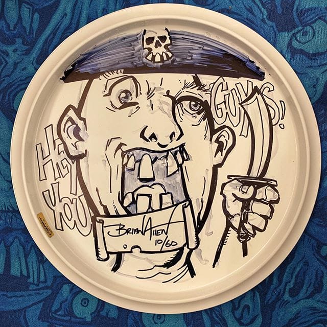 Sloth from Goonies ink sketch I just drew on the back of the last unsold foil Goonies disc out there. PM me if you want it!#goonies #discgolfart #discgolf #discraft #gooniesfanart #inksketch