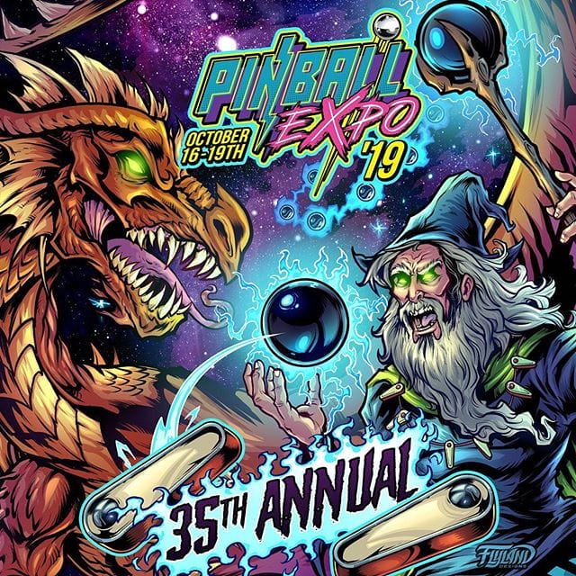 Check out this really cool Pinball show happening right now in Wheeling, Chicago Thursday-Saturday. Tons of new and classic games to play. Lots of vendors, artists and food. Come say hi! For more info: http://www.pinballexpo.net/#pinballart #pinballartwork #pinball #pinballmachine #playfield #backglass #pinballexpo