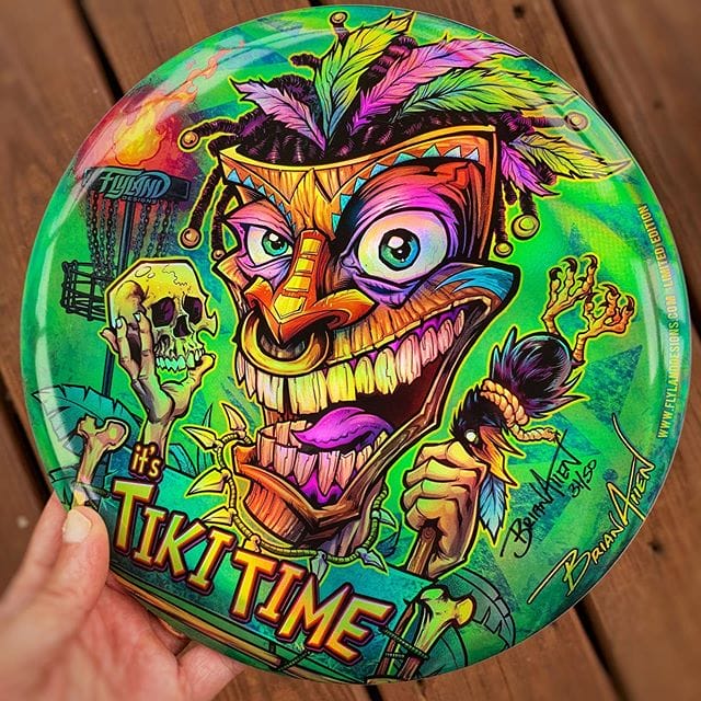 I have a couple of these Tiki Time metallic foil discs left over from the LE run of 40 - would love to clear them out before the end of the year, so I'm marking them down to $25 - let me know if you'd like one! Thanks for looking!https://www.flylanddesigns.com/product-category/disc-golf-discs/#tiki #discgolf #frisbeegolf #discraftdiscs #teamdiscraft #discraft #disc