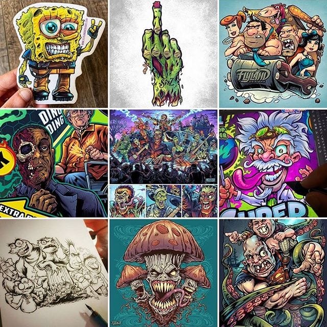 Here are the top 9 most popular posts I made all year. A weird mix of stuff. Glad to see Monster Bash is on there - I put all I had into that one. Thanks for all the love and support this year - time to do it all again!#top9 #top9art #art #originalartwork #mangastudio #clipstudiopaint #illustration #hireanillustrator #freelanceartist #wacomcintiq