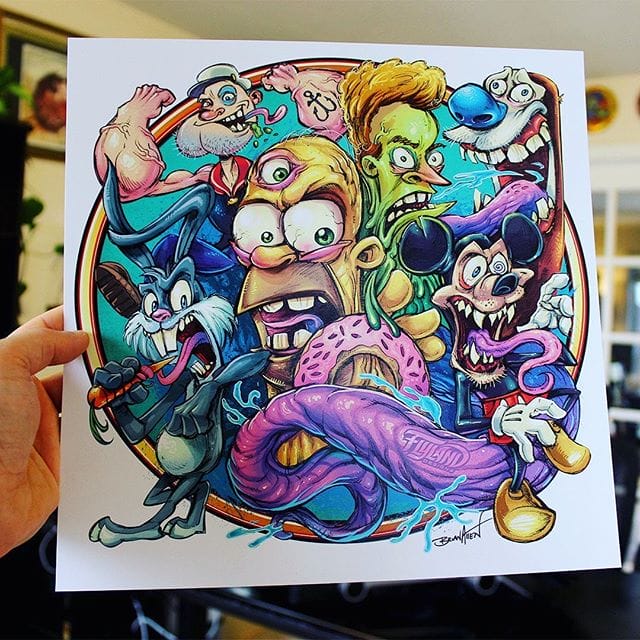 I'm restocking my Cartoon Parody art prints in my shop - let me know if you'd like one!Signed by the Artist.Printed on high-quality cover stock matte paper with archival inks.••••#cartoonpartody #beavis #stimpy #mickeymouse #homersimpson #artprints #artprintsforsale #artposter #posterart #flylanddesigns #artist #instaartist