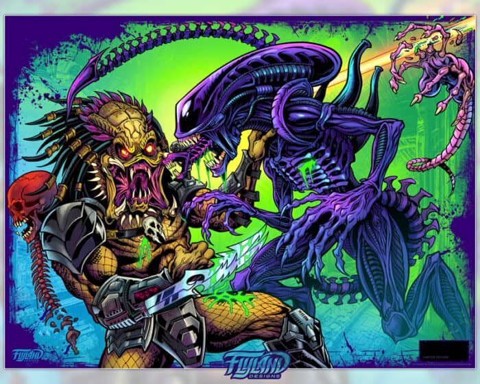 Tribute illustration that I created from the famous rivalry between Alien and Predator