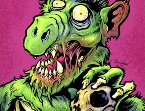 Zombie Alf Parody Illustration