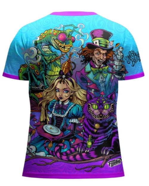 Alice in Wonderland Artwork for a  Disc Golf Jersey