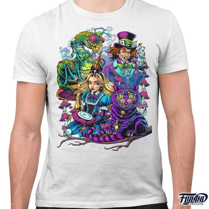 Alice in Wonderland T-Shirt Artwork by Brian Allen