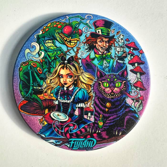 Alice In Wonderland Parody Coaster / Disc Golf Marker