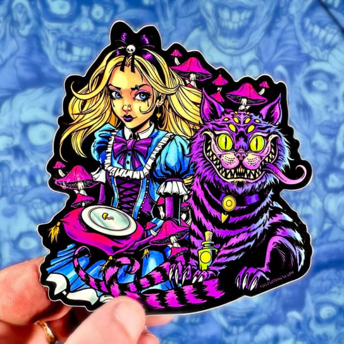 Alice in Wonderland Tribute Vinyl Sticker - Image 2