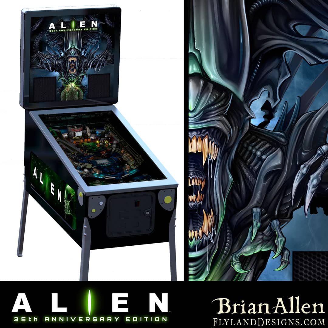 Official Alien pinball machine b