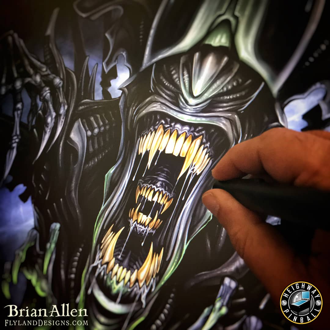 Official Alien pinball machine b