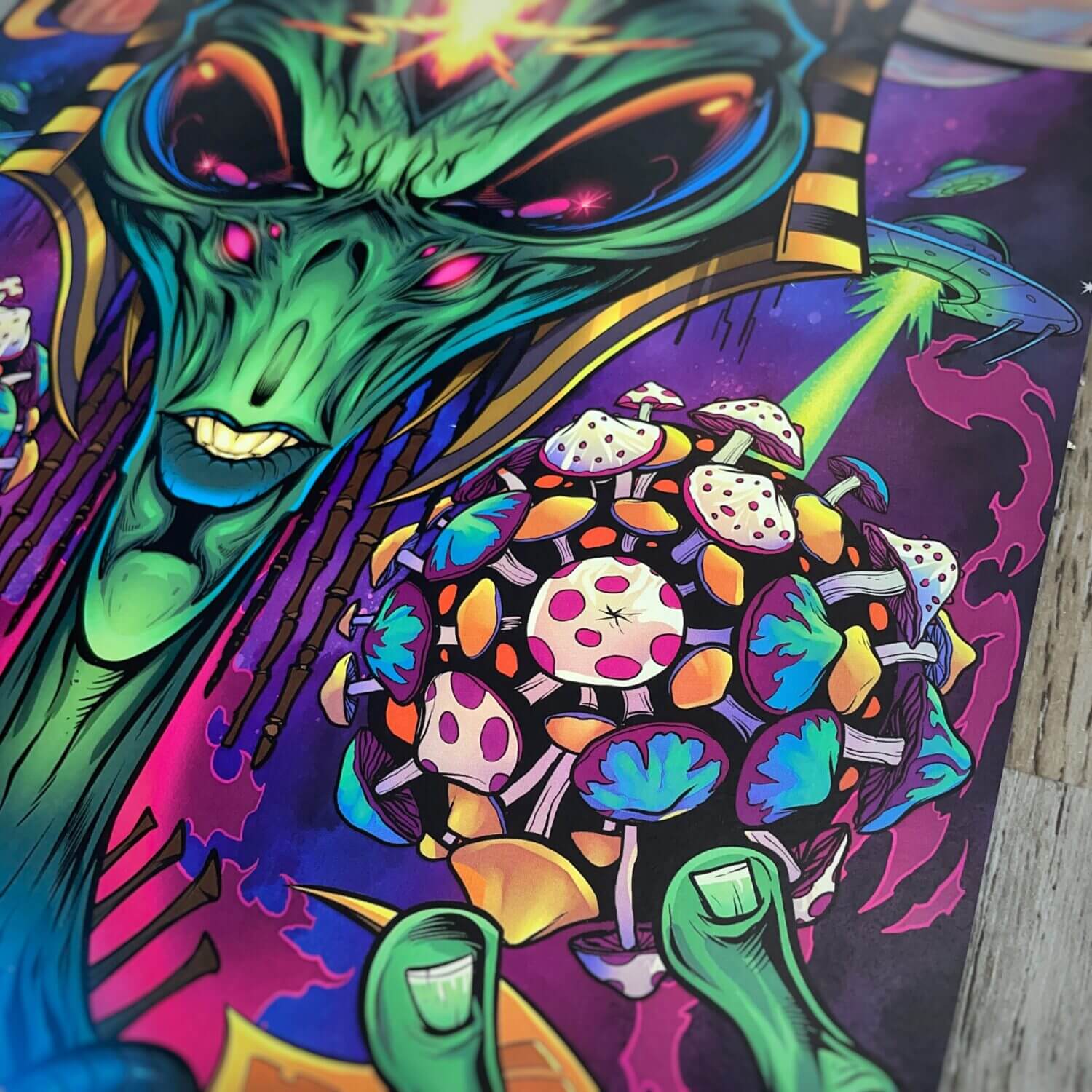 Alien Shroom Planet Art Print 11