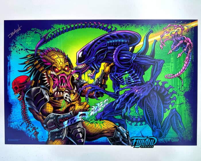 Tribute illustration that I created from the famous rivalry between Alien and Predator