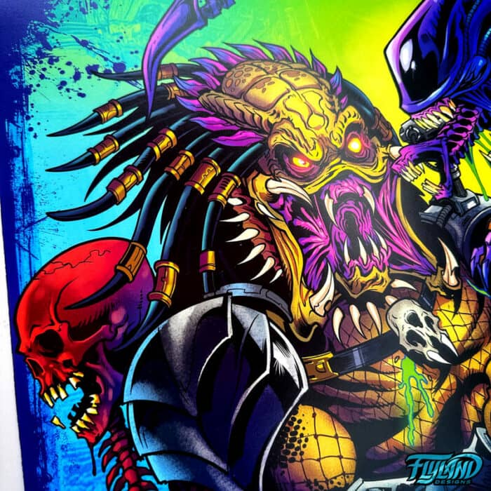 Tribute illustration that I created from the famous rivalry between Alien and Predator