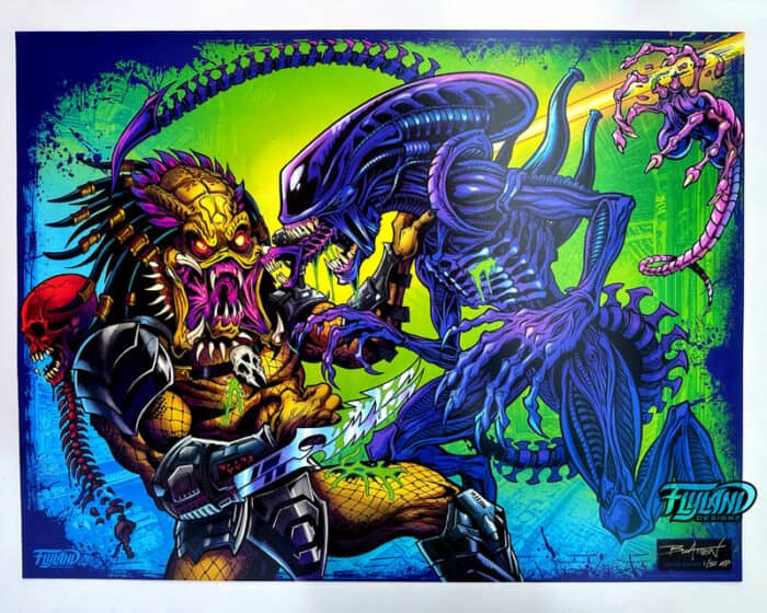 Tribute illustration that I created from the famous rivalry between Alien and Predator