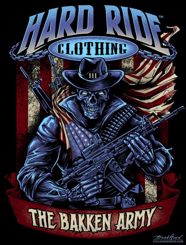 American Patriot Skull T-Shirt Design