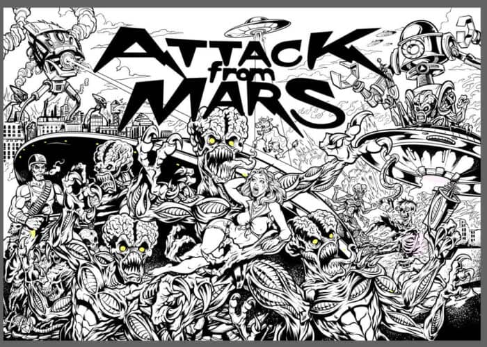 Attack From Mars Alternate Translite - Image 8