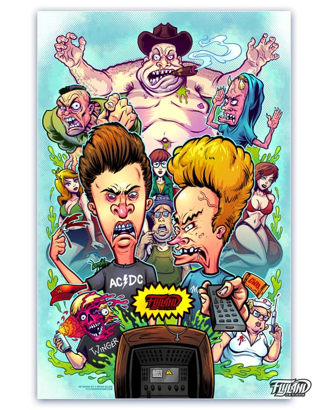 A full color tribute illustratio