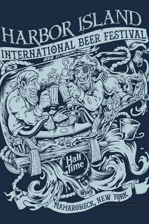 T-shirt design of two pirates in