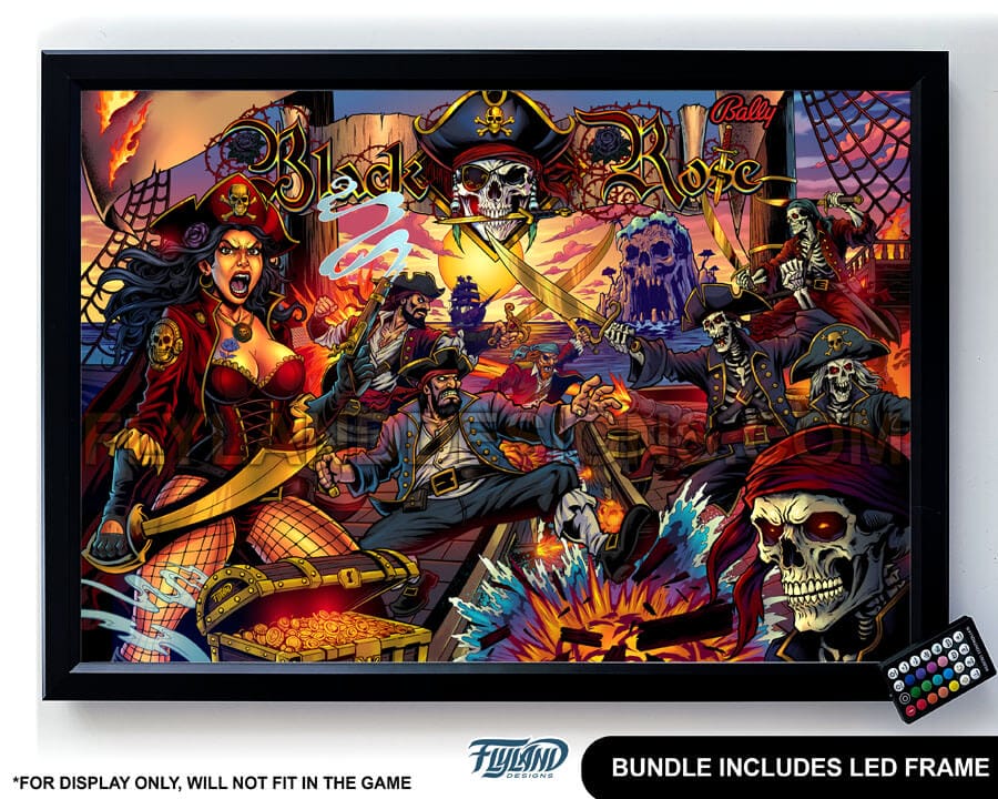 Black Rose Translite + Voodoo Frame BUNDLE (does not fit in