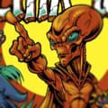 This poster is of an alien stand