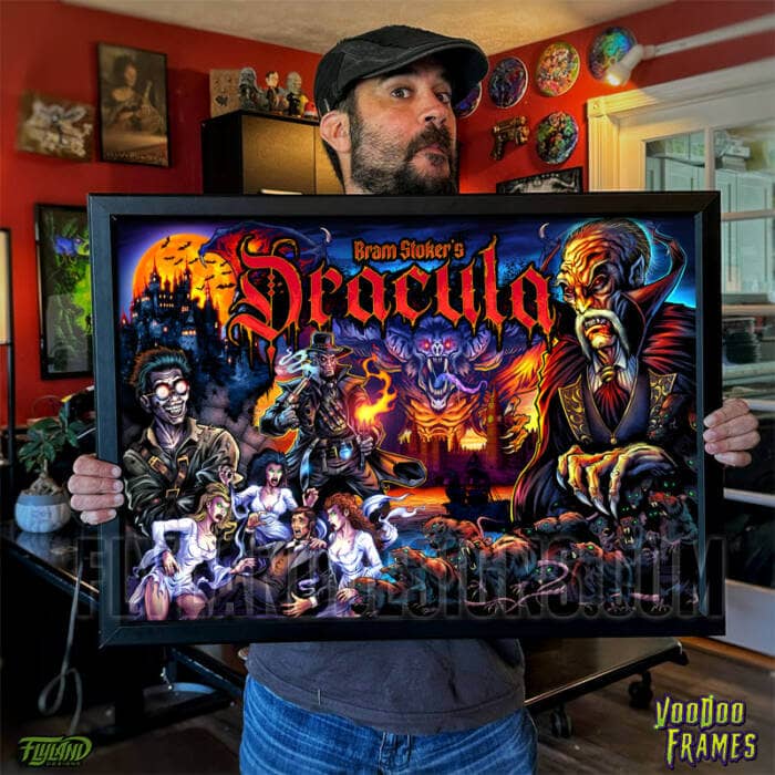 Bram Stoker's Dracula Voodoo LED frame and Translite Bundle with artwork by artist Brian Allen