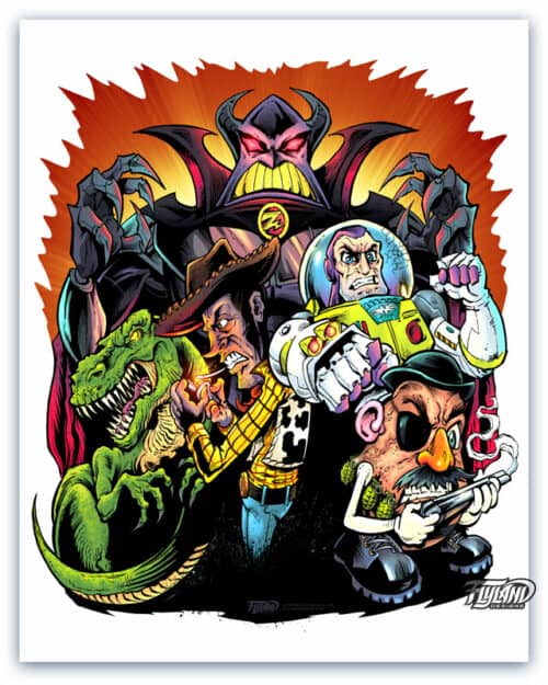 A full color parody illustration