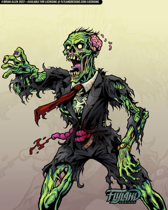 Business Zombie Artwork by freel