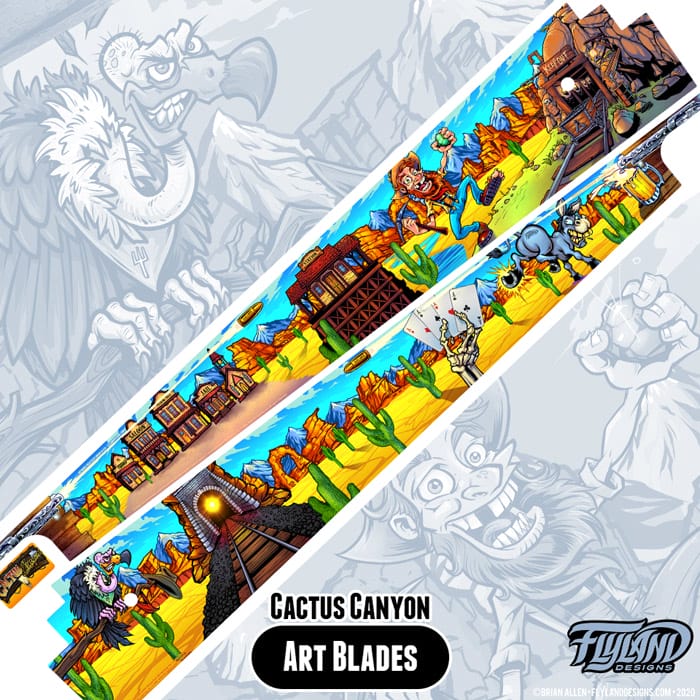 Cactus Canyon Side Art Blades for Pinball Machines - Flyland