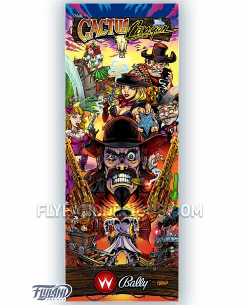 24"x63" Vertical Pinball Banner with artwork by Brian Allen