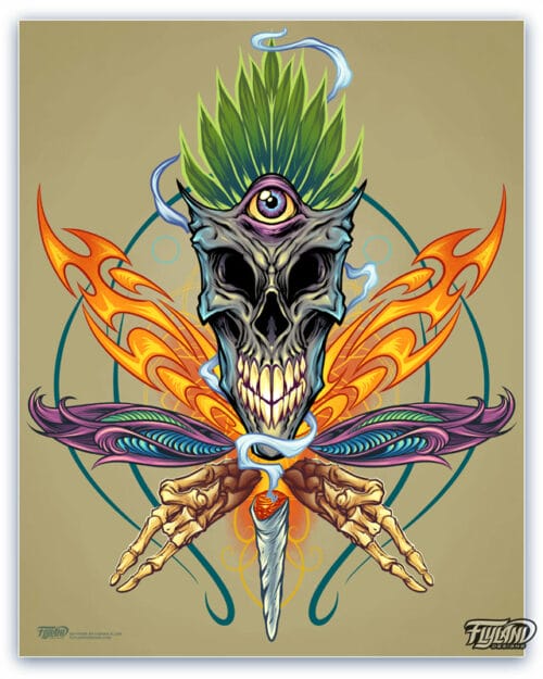 Jester Skull with Horns - Flyland Designs, Freelance