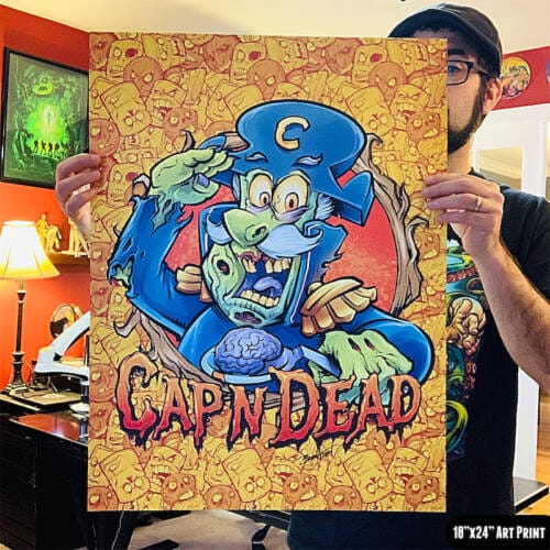Cap'n Dead Art Print - Flyland Designs, Freelance Illustration and