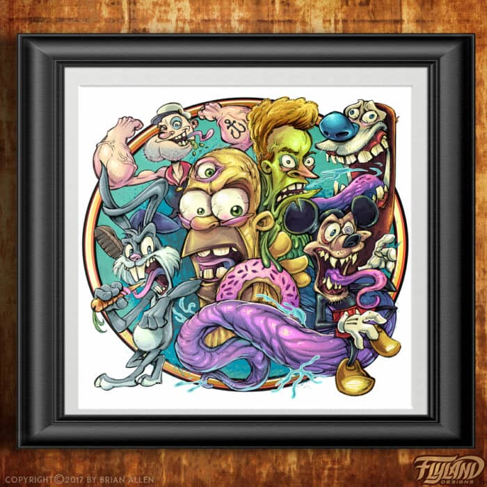 Cartoon Parody Art Print - Image 3