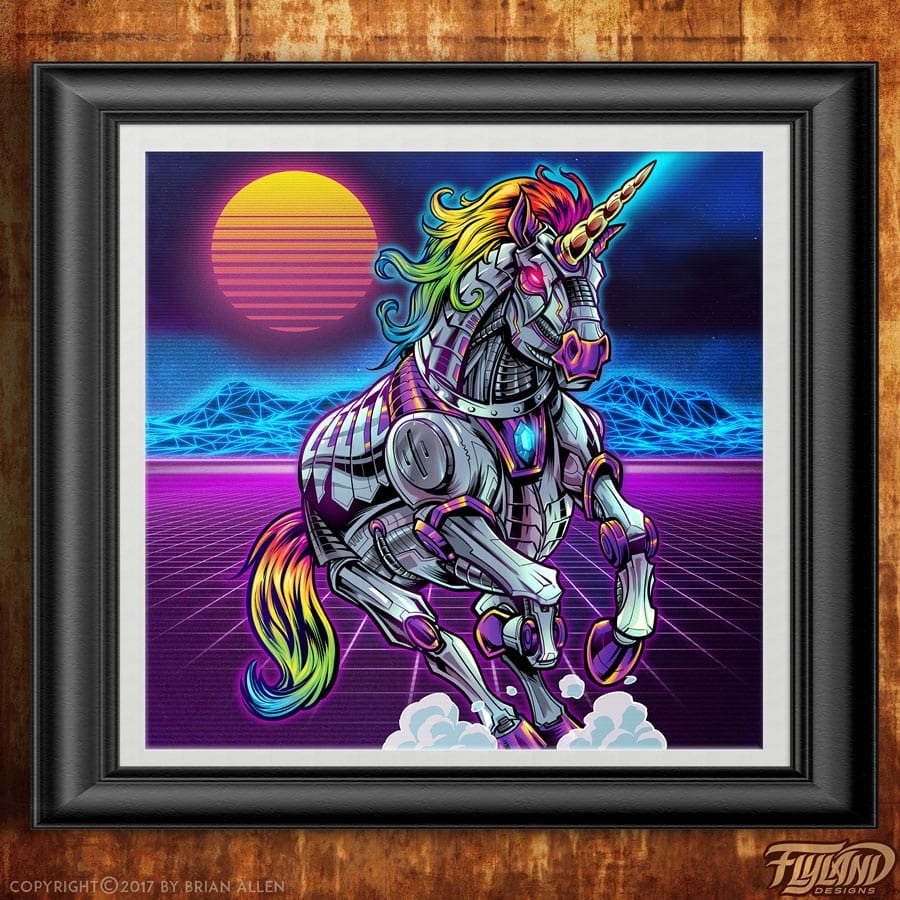Unicorn Art Print - Flyland Designs, Freelance Illustration and