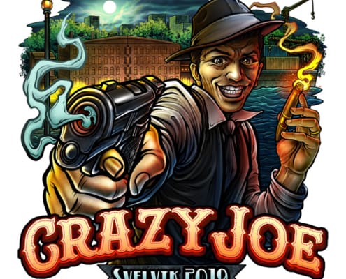 Crazy Joe logo is basied of the