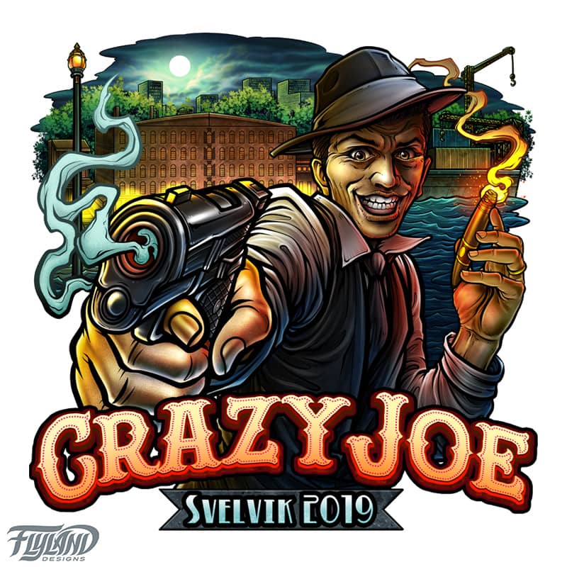 Crazy Joe logo is basied of the