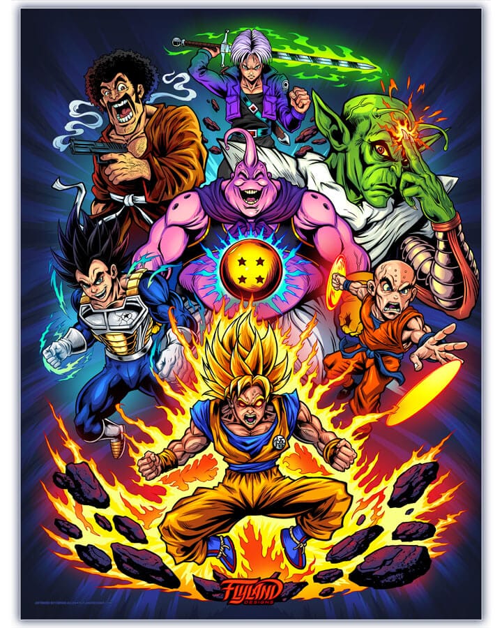 Dragon Ball Z Heroes Art Print - Flyland Designs, Freelance
