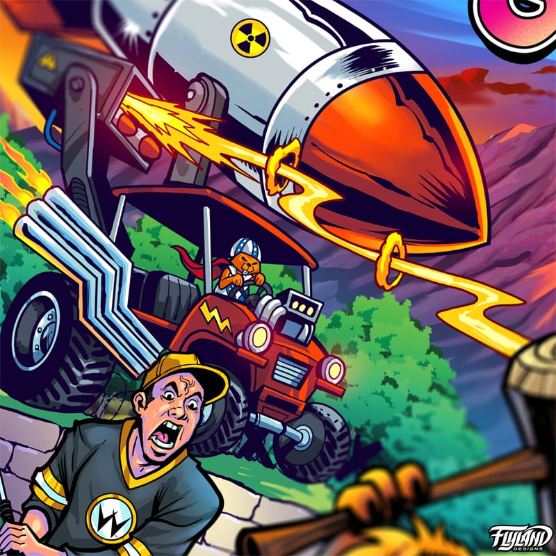 No Good Gofers Acrylic Backglass (Limited Edition) - Flyland