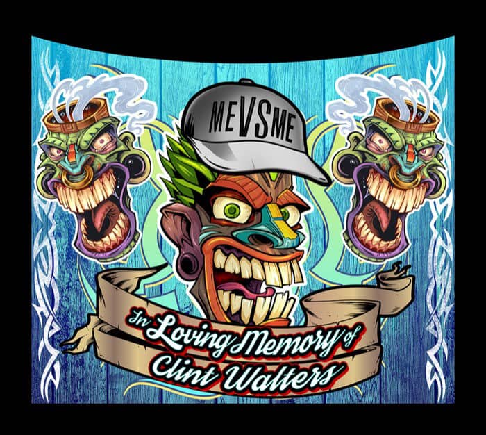 A vehicle wrap showcasing many different tropical tiki characters. The text reads "Diamond Wraps"