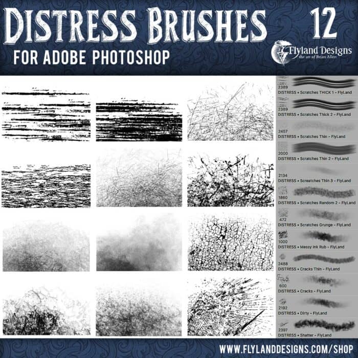 Images of custom photoshop brush