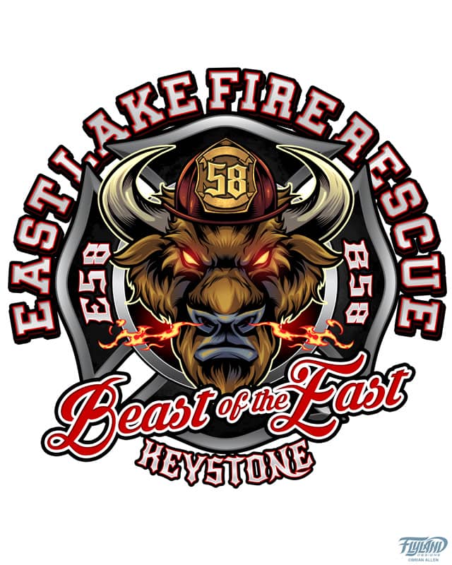 East Lake Fire and Rescue hired me to create logos for their stations located in East Lake, including a buffalo and gator mascot. We came up with a mascot that played on landmarks and the history of each area. The logos were used as decals on the fire truc