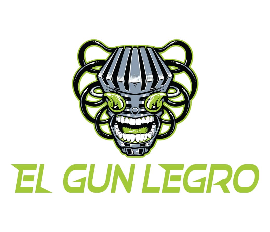 Logo Design of a robot for Nerdcore Rapper El Gun Legro