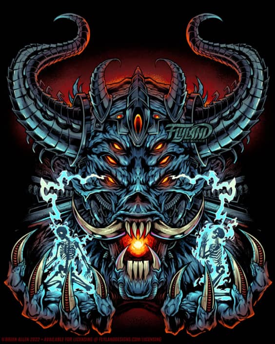 Electric Demon Artwork by freela